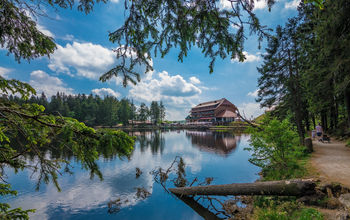 Black Forest, Southwest Germany, Baden-Wurttemberg, Lake Mummelsee, Mummelsee, TourComm Germany