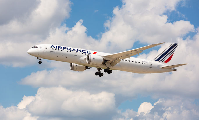 An Air France Boeing 787 Dreamliner aircraft.