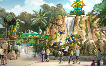 Rendering of Busch Garden Tampa Bay's new realm, Wild Oasis.