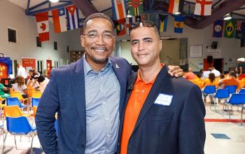 Kenneth Bryan and Ellio Solomon Cayman Islands officials.