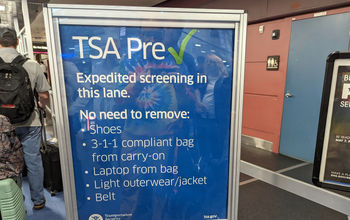 TSA Precheck sign