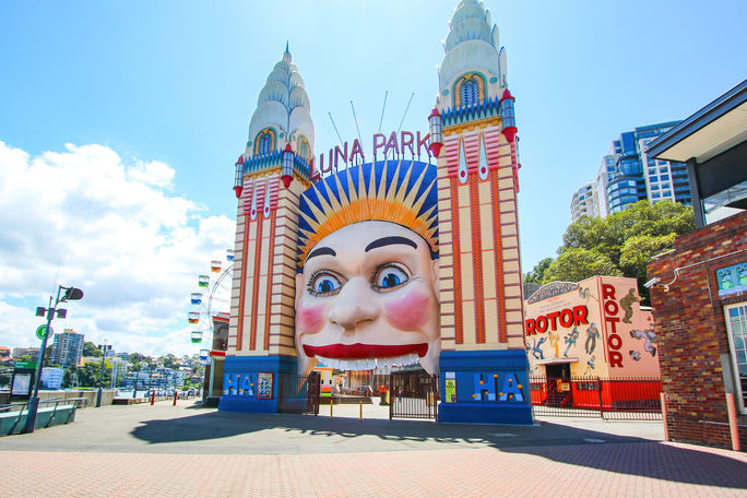 Entrance to an amusement park