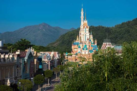 Hong Kong Disneyland's Castle of Magical Dreams.