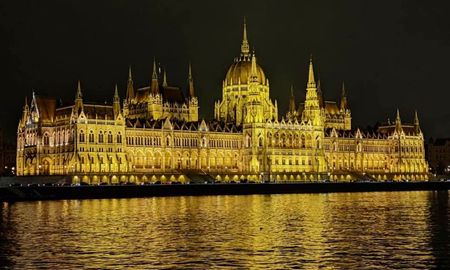 Hungarian Parliament Building in Budapest, christmas, budapest, hungary