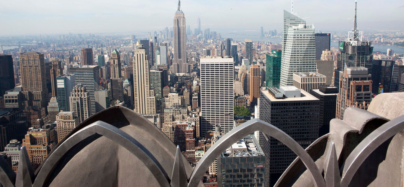 Image: A view from the Top of the Rockefeller Center in New York City. (photo via NYC and Company)