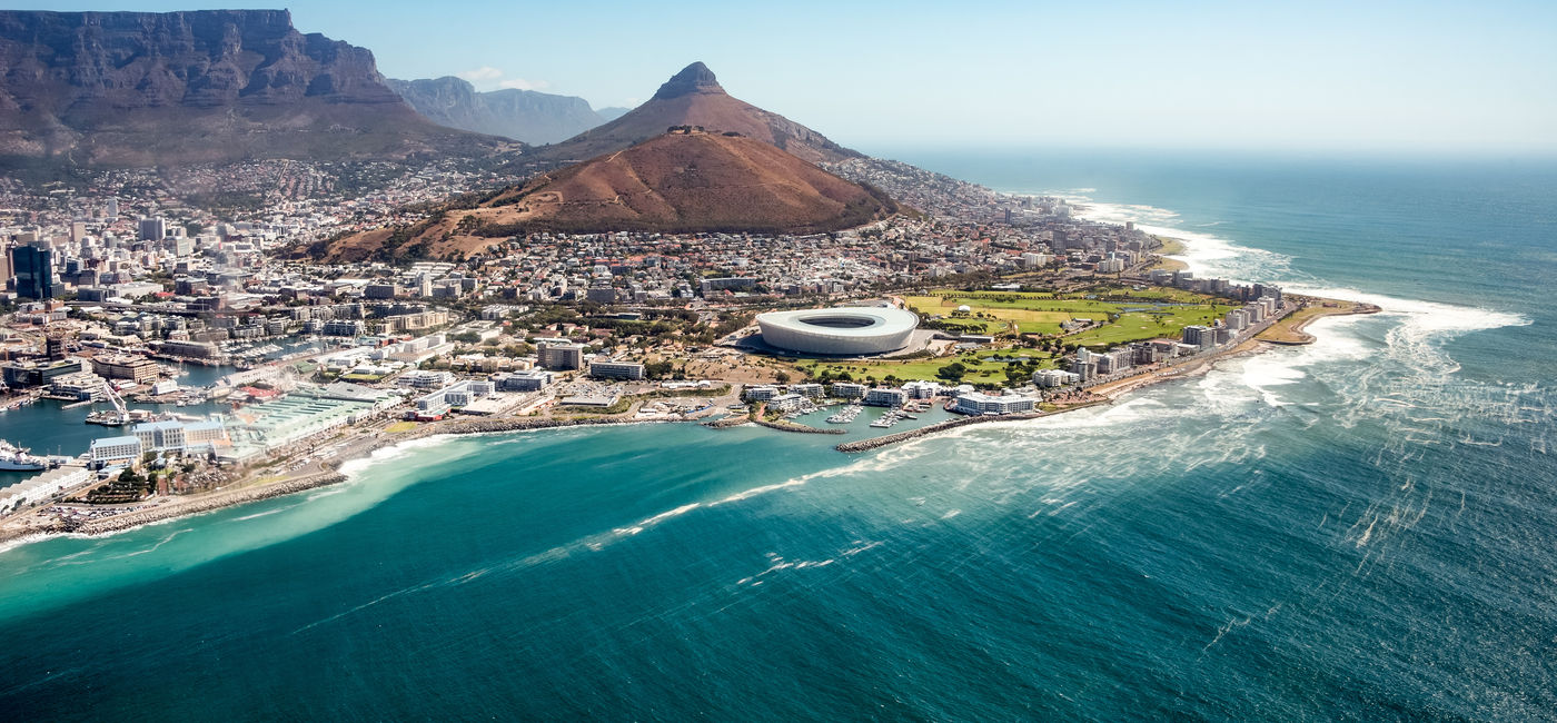 Image: Aerial view of Cape Town, South Africa. (Photo Credit: Daco/Adobe Stock)