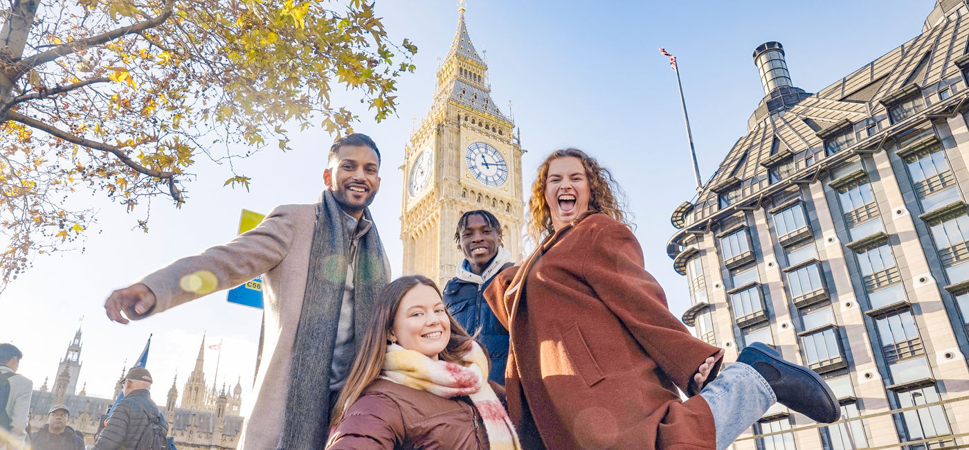 Image: Contiki tour participants exploring London, England. (Photo Credit: Contiki)