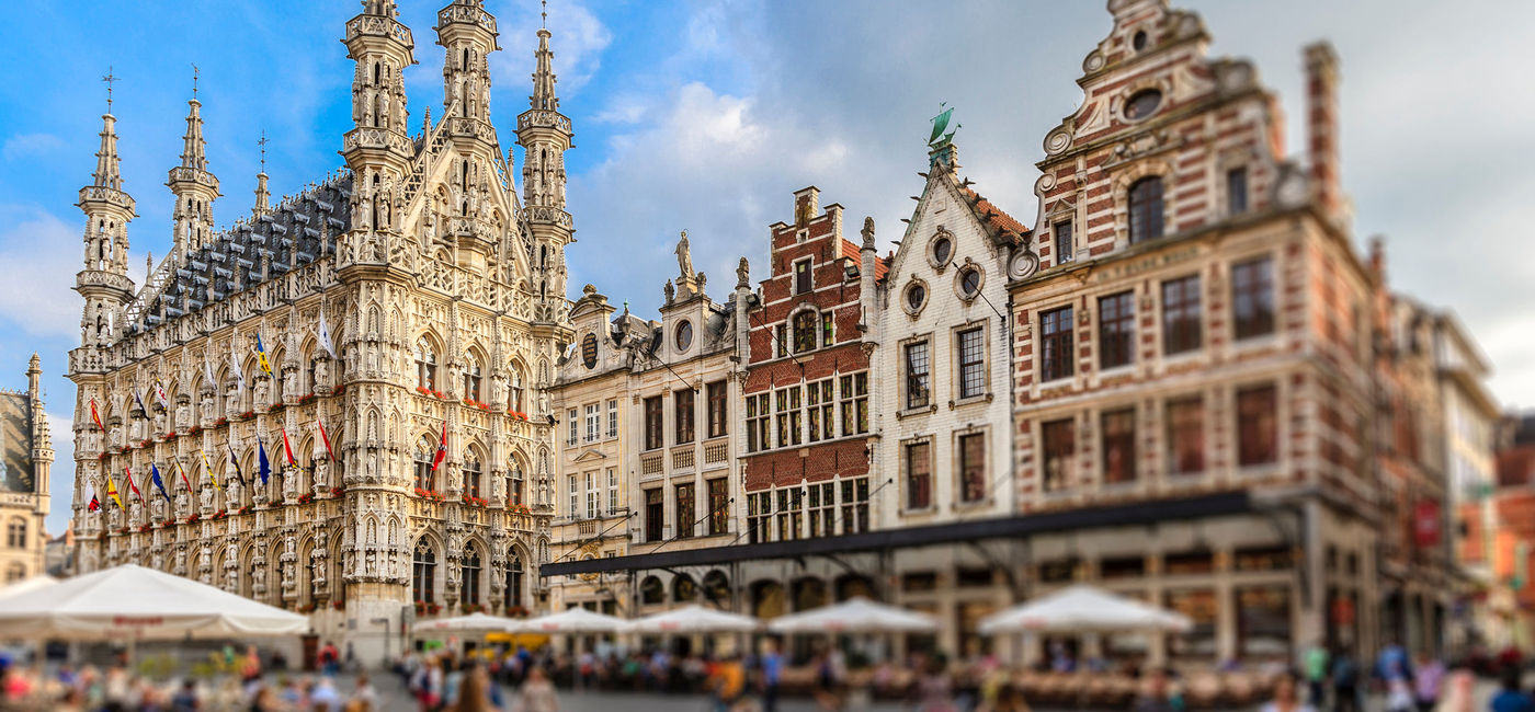 Image: Grote Markt and Town Hall in Leuven's main square, Belgium. (photo via iStock/Getty Images Plus/Flavio Vallenar)