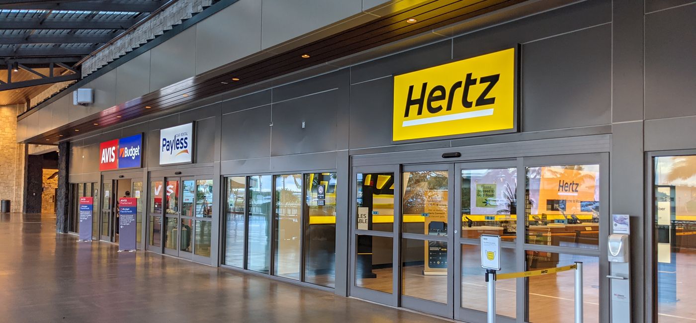 Image: Hertz car rental sign (photo by Eric Bowman)