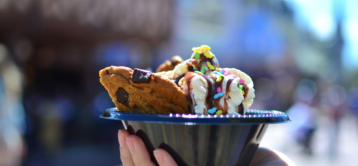 Image: Hot Fudge Cookie Sundae at Magic Kingdom (photo by Emily Krause)