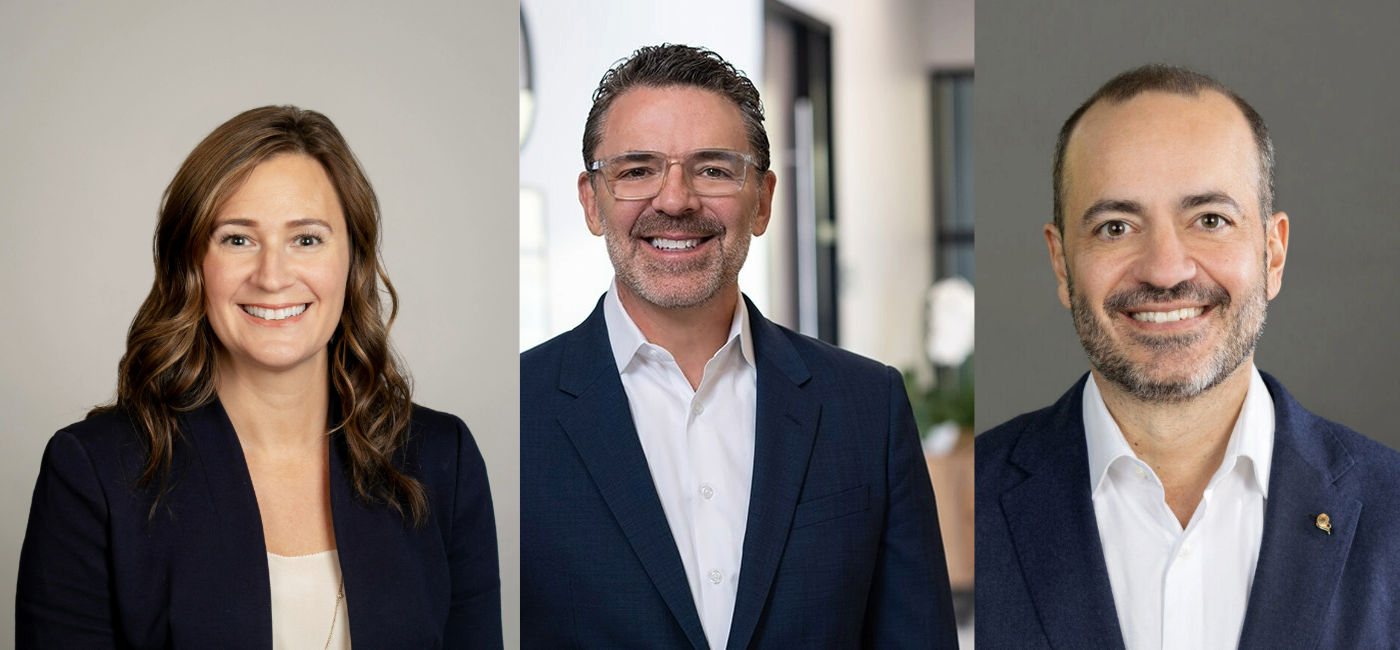 Image: L to R: Beth Bodensteiner, president of Holland America Line; Mark Tamis, president of Seabourn; and Gus Antorcha, president of Princess Cruises. (Photo Credit: Carnival Corporation & plc)