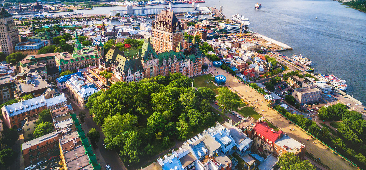 Image: Quebec City and Old Port Aerial View, Quebec, Canada (Photo via rmnunes / iStock / Getty Images Plus)