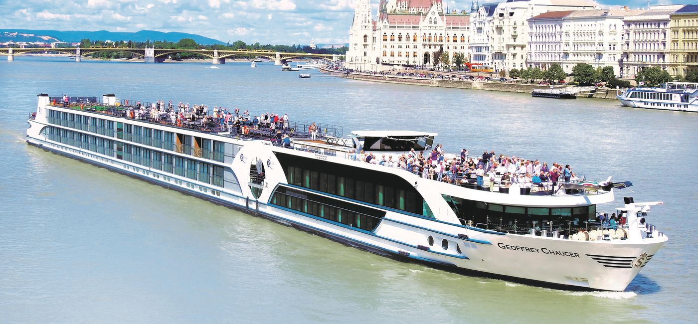 Image: Riviera River Cruises' MS Geoffrey Chaucer. (photo via Riviera River Cruises)