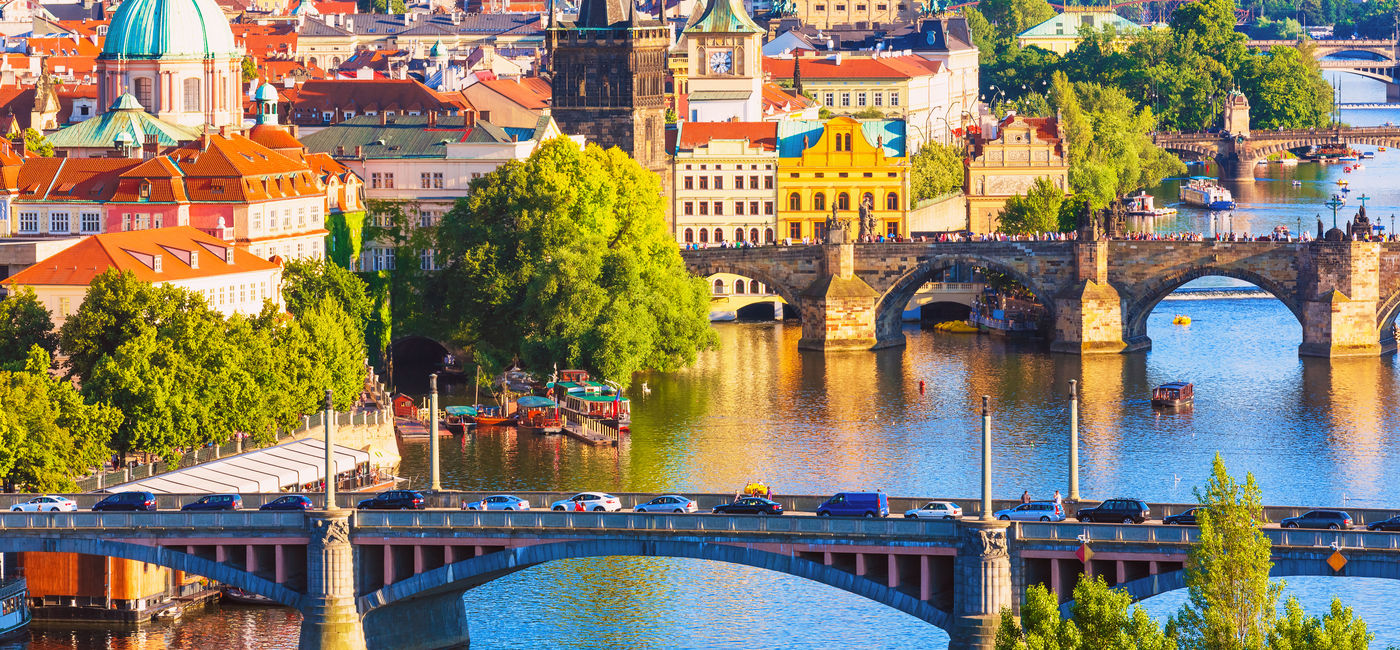 Image: Scenic summer aerial view of Prague, Czech Republic (Photo via scanrai / iStock / Getty Images Plus)