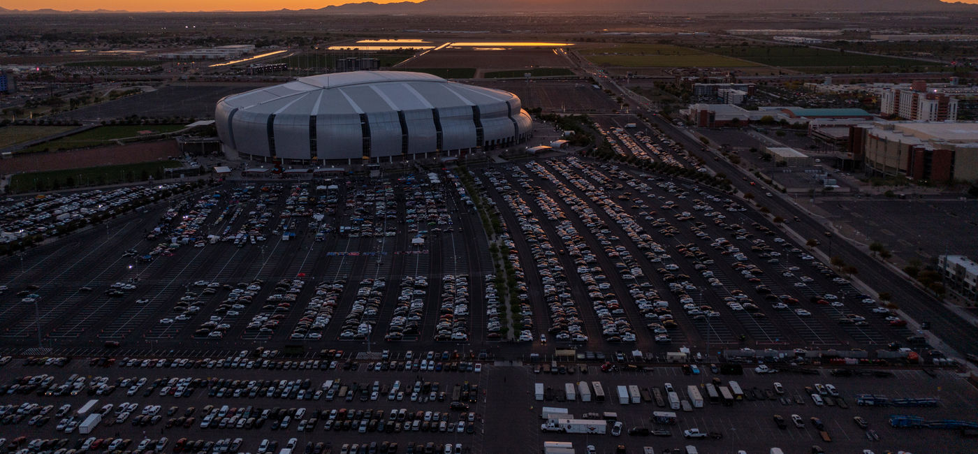 Image: State Farm Stadium in Glendale, Arizona. (Photo Credit: BKP/Adobe)