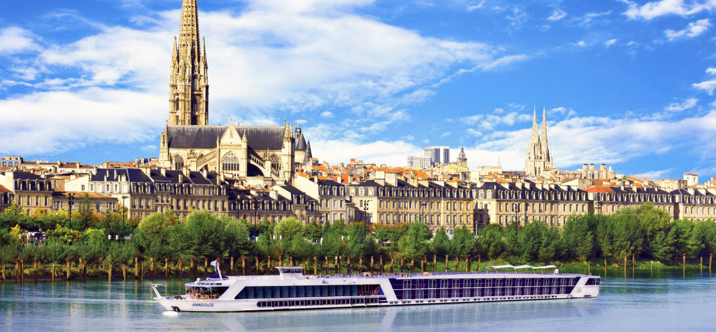 Image: The AmaDolce in Bordeaux, France. (Photo Credit: AmaWaterways)