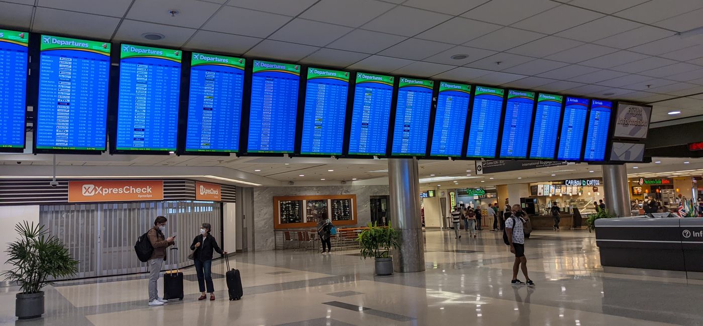 Image: The flight board at Hartsfield-Jackson Atlanta International Airport (photo by Eric Bowman)