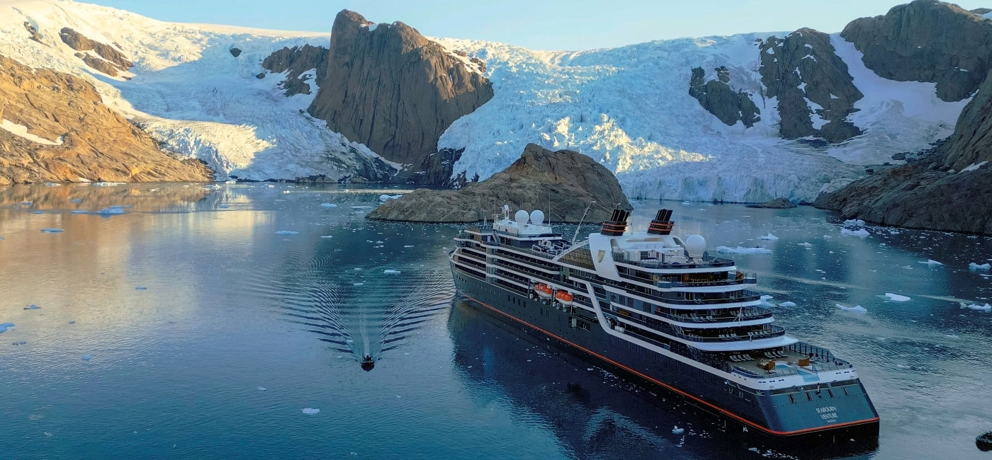 Image: The Seabourn Venture in Ilulissat, Greenland. (Photo Credit: Seabourn)