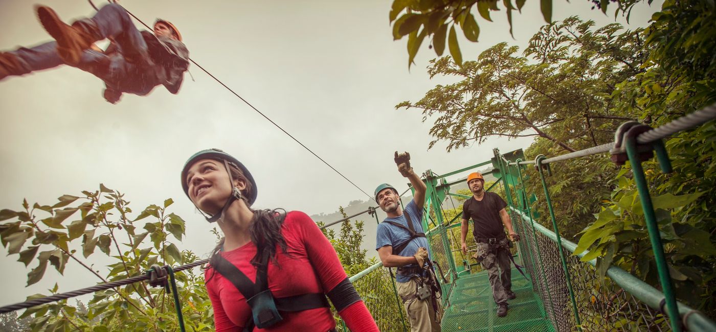 Image: Ziplining in Monteverde, Costa Rica. (Photo Credit: G Adventures)