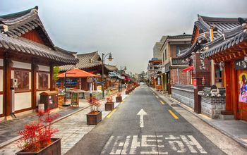 Aerial View of Jeonju Hanok Village