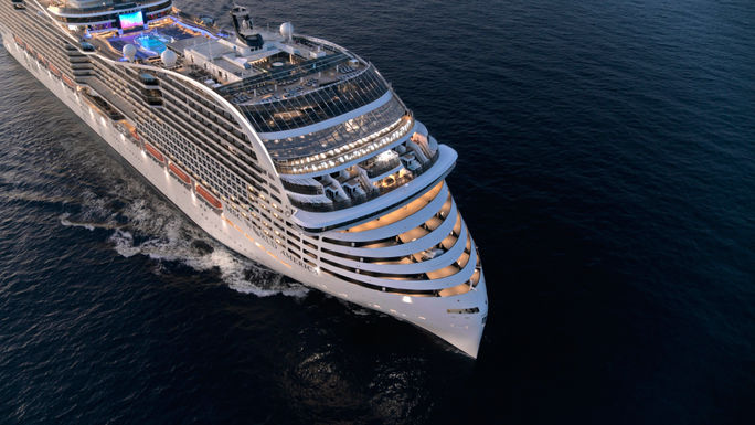 MSC World America at sea