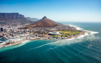 Aerial view of Cape Town, South Africa