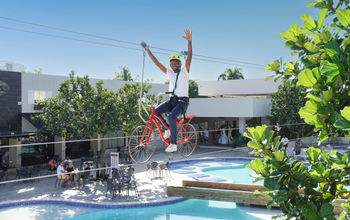 Bike zipline at Emotions by Hodelpa Juan Dolio