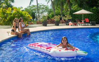 Family enjoying the pool at Wyndham Alltra Vallarta