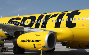 Spirit Airlines plane.