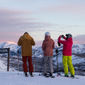 Skiers in Sundance, Utah