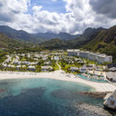 Aerial view over Sandals Saint Vincent and the Grenadines.