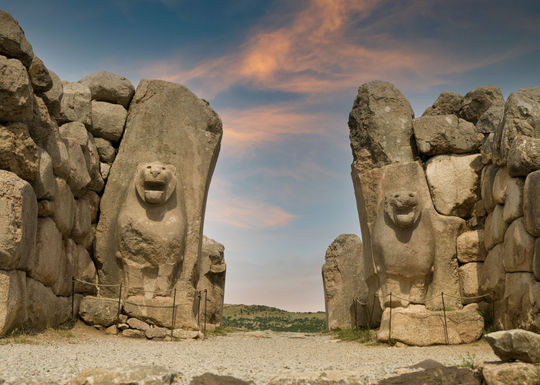 The Hittite Way, Anatolia, Hattusa, Lion Gate, Turkey