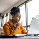 Travel advisor working from the home office