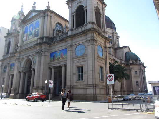 In downtown Porto Alegre, Brazil