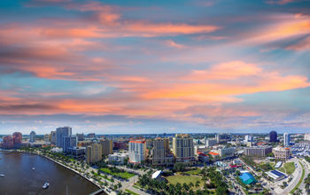 Aerial view of West Palm Beach, Florida