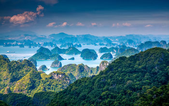 Scenic view of Ha Long Bay, Vietnam